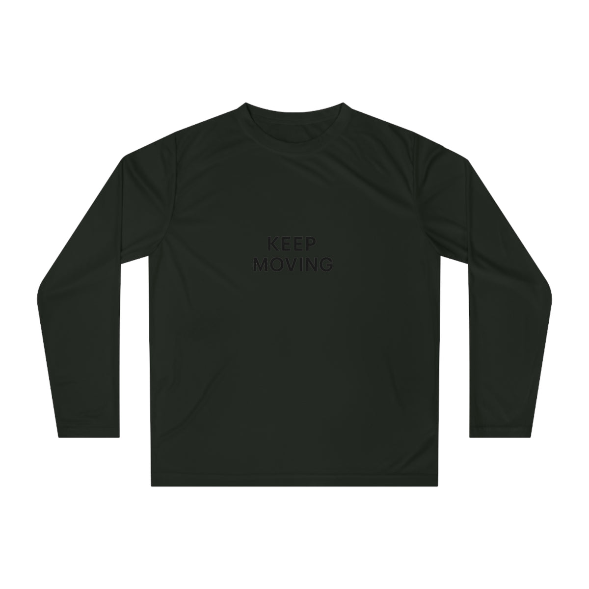 Unisex Performance Long Sleeve Shirt - "Keep Moving" Activewear
