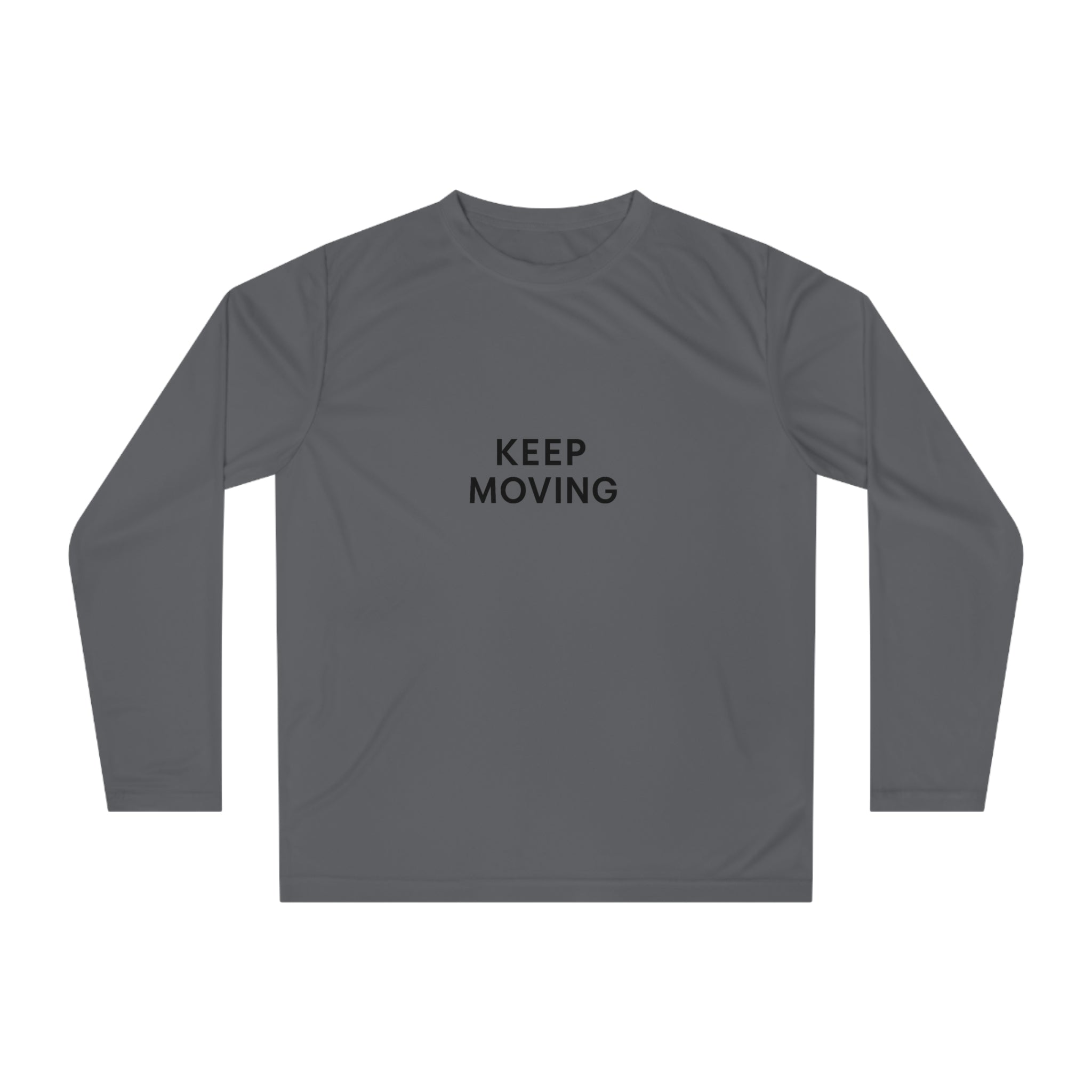 Unisex Performance Long Sleeve Shirt - "Keep Moving" Activewear