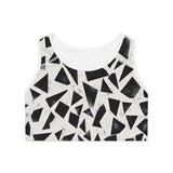 Modern Geometric Sports Bra