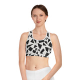 Modern Geometric Sports Bra