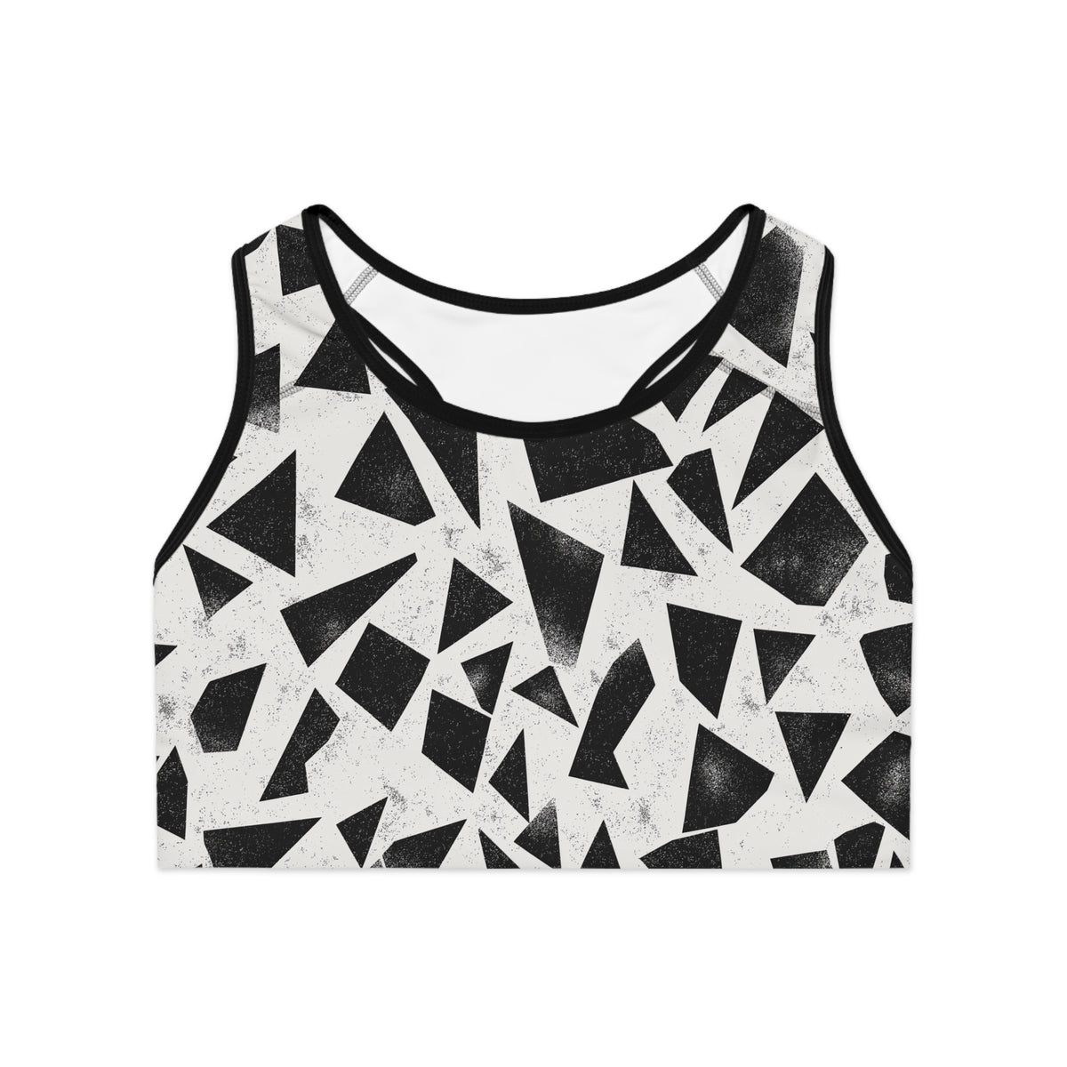 Modern Geometric Sports Bra