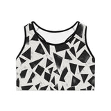 Modern Geometric Sports Bra