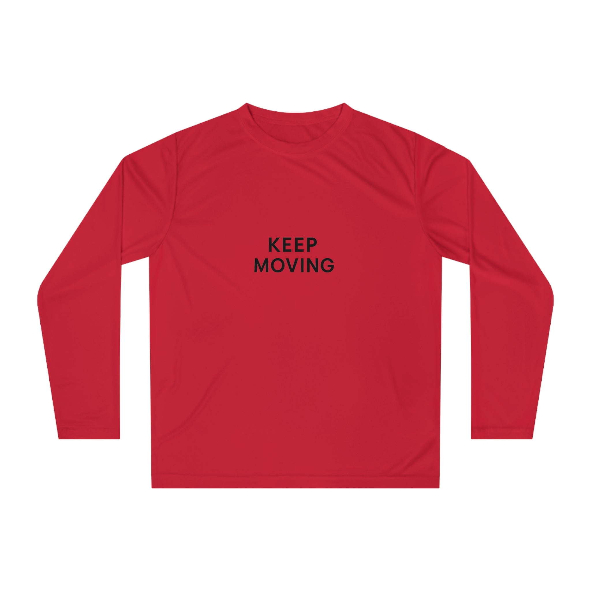 Unisex Performance Long Sleeve Shirt - "Keep Moving" Activewear