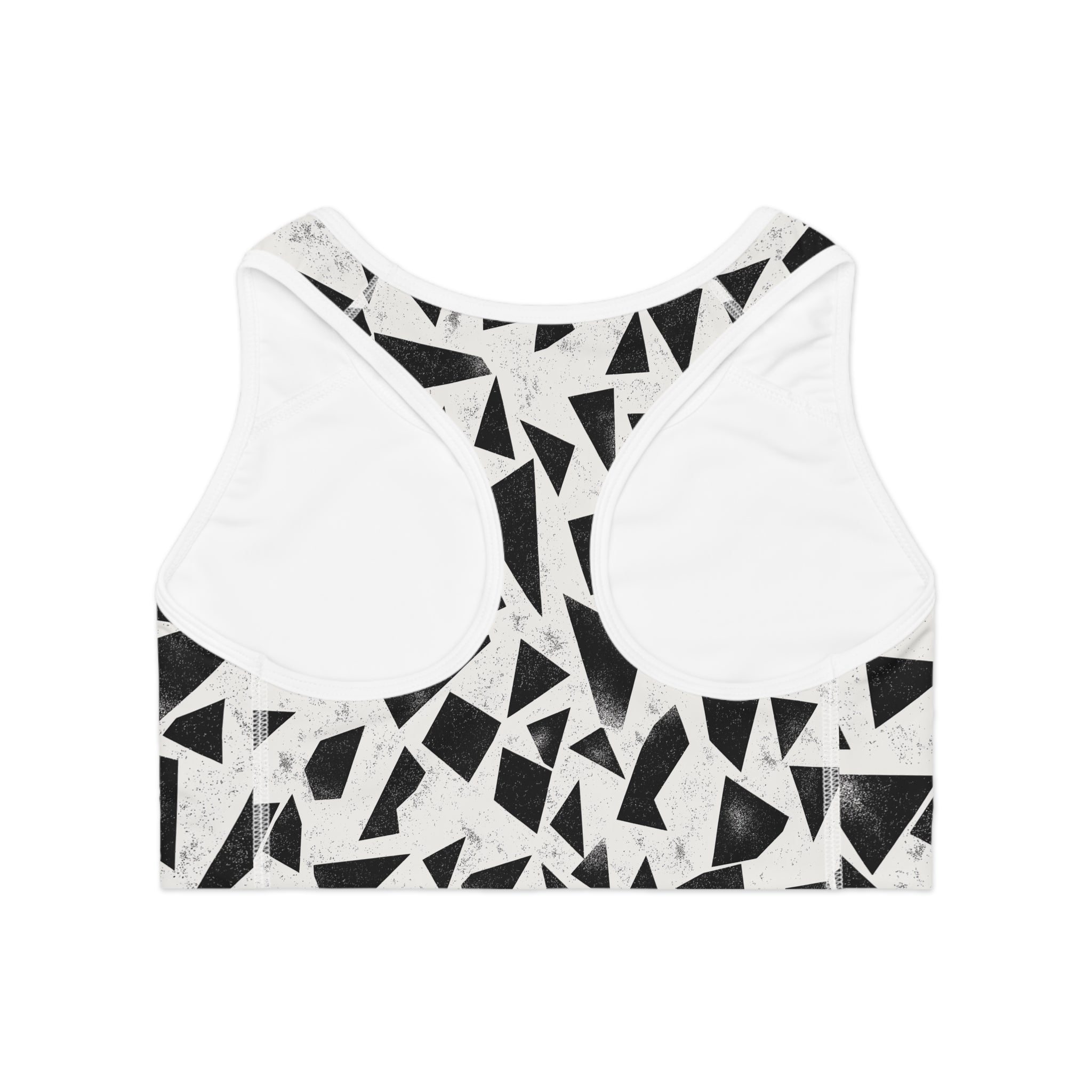 Modern Geometric Sports Bra