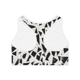 Modern Geometric Sports Bra