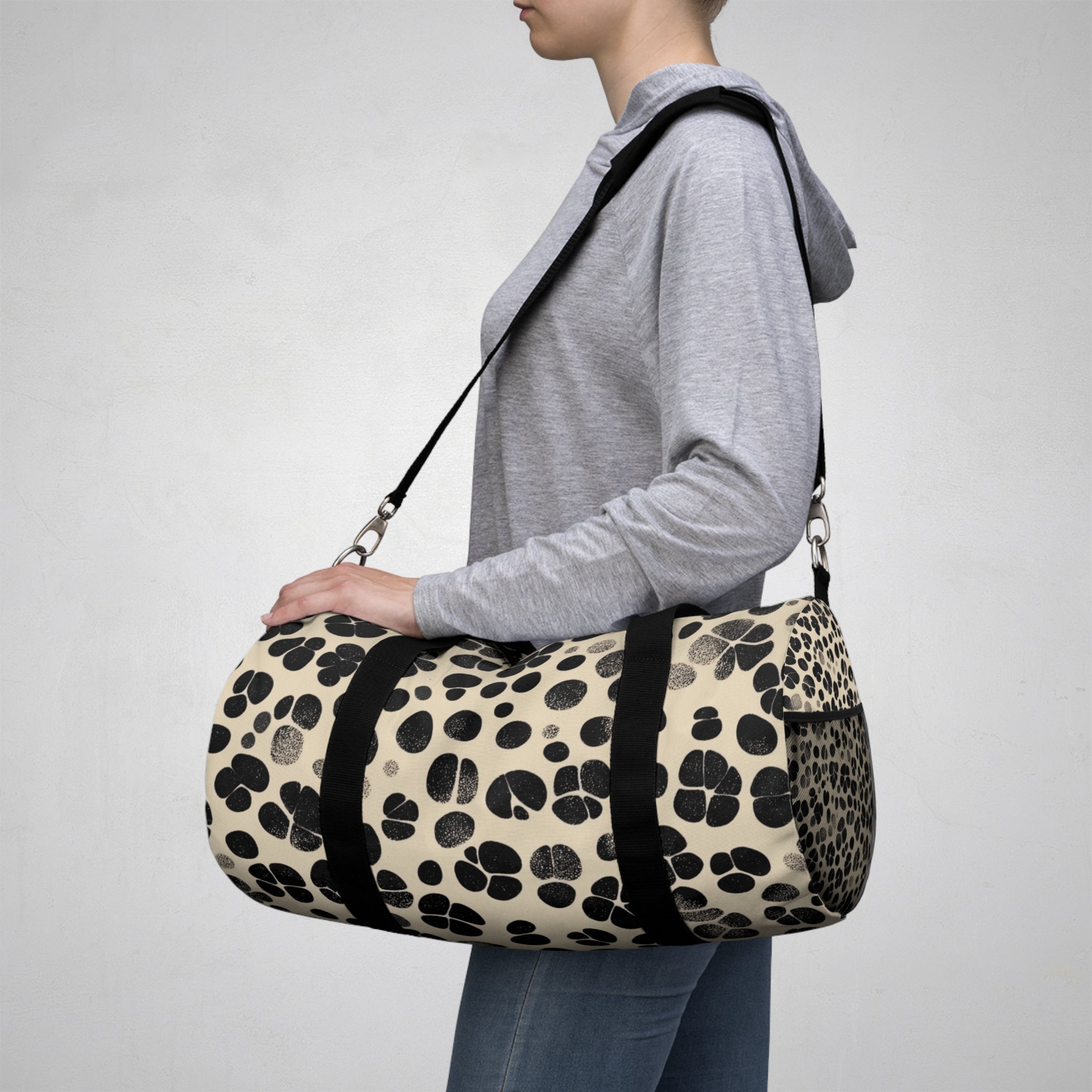 Stylish Paw Print Duffel Bag