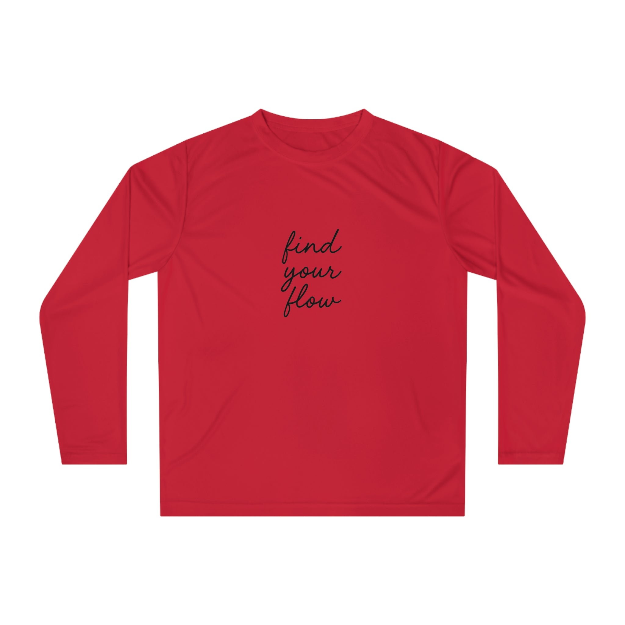 Find Your Flow Unisex Performance Long Sleeve Shirt
